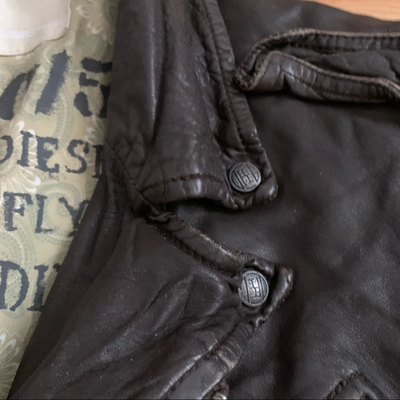 Vintage Diesel Leather Vest - Picture 5 of 7